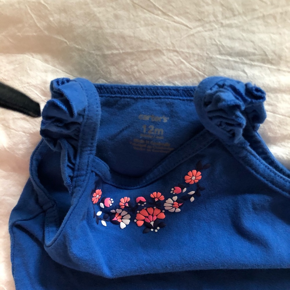 Carters ruffle tank top